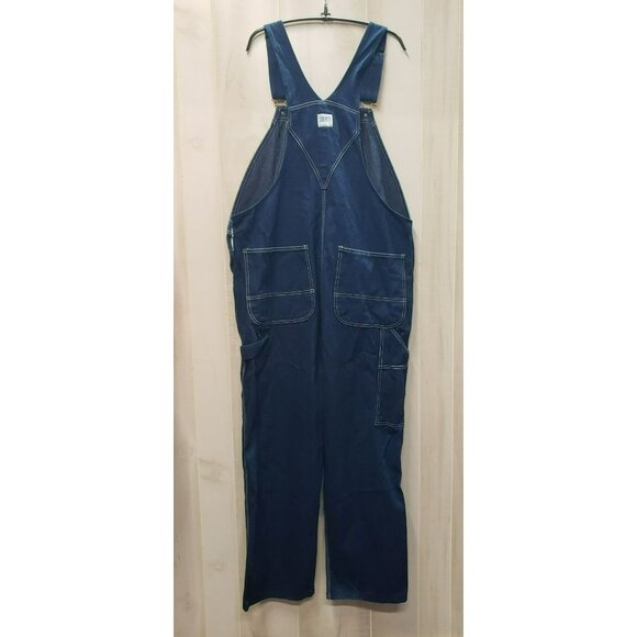Liberty Denim Overalls Men's Size 40 x 32 Blue Cotton Workwear Farmer Carpenter - Picture 2 of 10